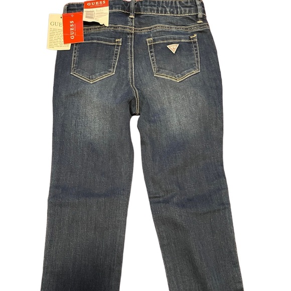 Guess Girls Dark Blue Stone Wash Jeans - Picture 2 of 3